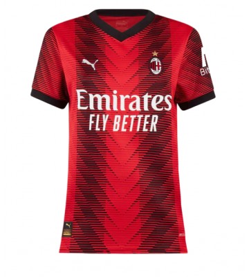 AC Milan Primera Equipación Mujer 2023-24 Manga Corta